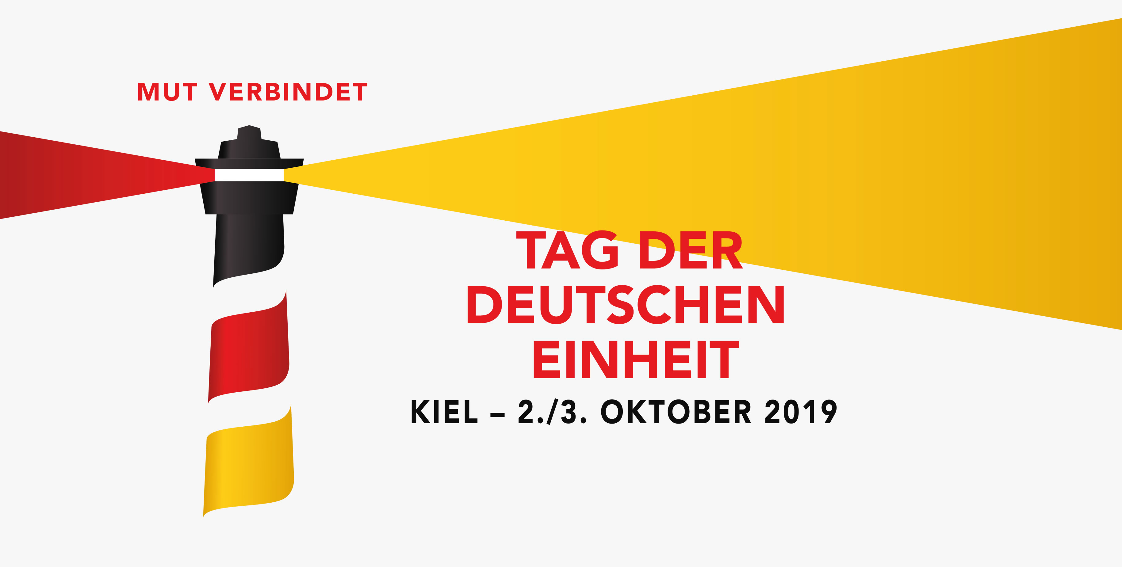 Ab wird gefeiert Tag der Deutschen Einheit in Kiel
