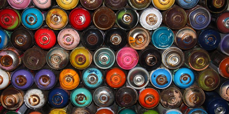 Graffiti: Bald wird's zu bunt.